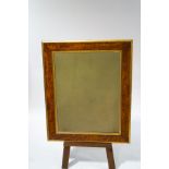 A 19th century burr walnut framed wall mirror, with gilded slip and outer border,