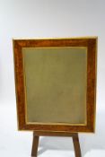A 19th century burr walnut framed wall mirror, with gilded slip and outer border,