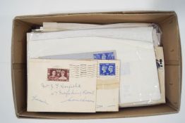 A box of over one hundred GB first day covers,
