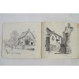 Two pencil sketch books by George H.