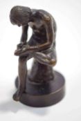 After the Antique, a bronze of a boy removing a thorn from his foot,