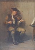 George Ogilby Reid (Scottish 1851 - 1928) The Violinist Oil on canvas signed lower left 34cm x 24.