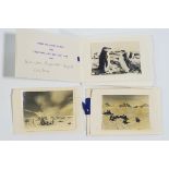 A collection of mid 20th Century Antarctic Club Christmas cards and part-Christmas cards,