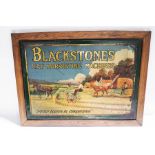 A Blackstone's hay Harvesting Machines tin sign,