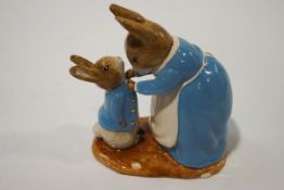A large Royal Doulton Beswick Ware figure of Mrs Rabbit and Peter, no.