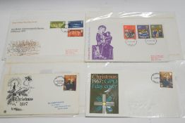 A box of ninety-five GB first day covers,