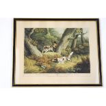 After Edward Orme Hunting scenes coloured prints,