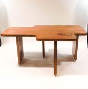 A mid 20th century layered plywood desk