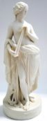 A Victorian Parian figure of Euterpe, the Greek Goddess of Music and Poetry,