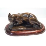 John Skeaping, bronze of cats fighting Signed and numbered 6/20, 9.