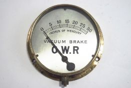 A GWR vacuum brake gauge (NB.
