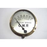 A GWR vacuum brake gauge (NB.