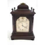 A W & H mahogany bracket clock,