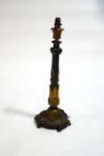 A bronze and ormolu table lamp in the Regency style,