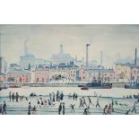 A framed Lowry print,