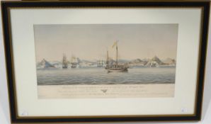 After Richard Borough Crawford (1814-1849) & William Joy (1802-1867) 'View of the capture of Amoy