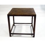 A Chinese hardwood table,