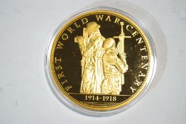 A Remembrance Day Centenary medallion