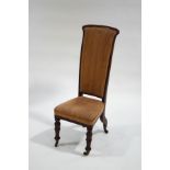 A Victorian mahogany child's correction chair,