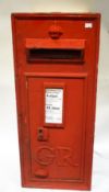 A Royal Mail cast iron post box,