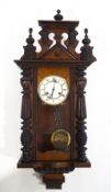 A 19th century mahogany cased regulator with eight day movement,