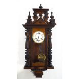 A 19th century mahogany cased regulator with eight day movement,