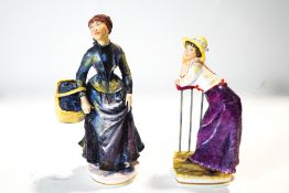 Two Royal Worcester figures from the Impressionist series, after Renoir,