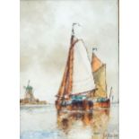 Frank J Aldridge (20th century) Sailing Boats Watercolour signed lower right 17.5cm x 12.