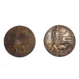 Two WWI Death Pennies,