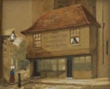 Mary Ellen Edwards (British) 1828-1934 'The Old Curiosity Shop' Watercolour Signed with
