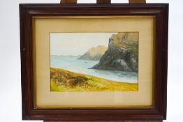Reginald Daniel Sheerrin Coastal scene Landscape Watercolour and bodycolour A pair,