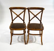 A pair of 20th century bentwood chairs,