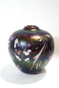 A Studio glass vase with swirling decoration,