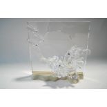 A Swarowski Crystal Wonders of the Sea 'Harmony', 19cm high, with stand,