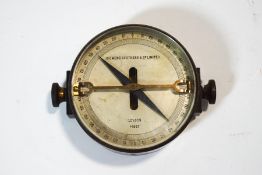 A Siemens Brothers & Co Limited compass, the dial numbered 14937,