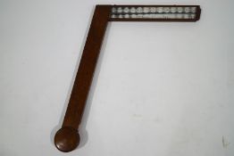 A 20th century oak cased signpost barometer,