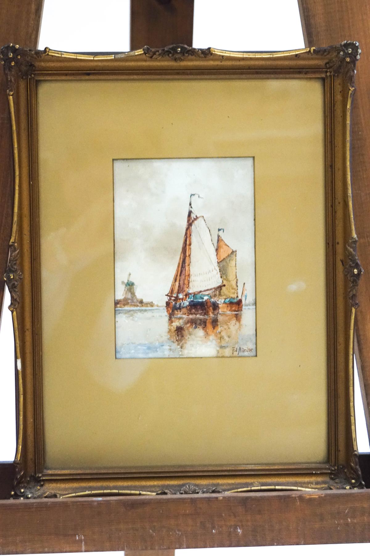 Frank J Aldridge (20th century) Sailing Boats Watercolour signed lower right 17.5cm x 12. - Image 2 of 2