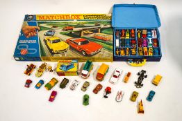 A collection of Lesney Matchbox toys, made in England, regular and Superfast Wheels,