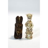 Two interesting hardstone carvings, one a Japanese hardstone creature,