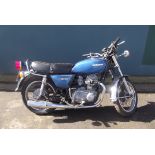 A 1978 Kawasaki Z400, registration number HCK 738S, chassis number K4-074499, blue.