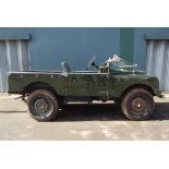 A 1955 Land Rover Series 1, registration number VYB 268, bronze green.