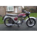 A 1964 Triumph T20 Tiger Cub, registration number PTU 160B, chassis number T20 98372,