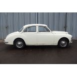 A 1957 MG Magnette ZB, chassis number KABA13/23840, cream.