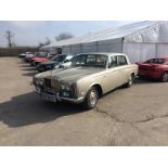 A 1970 Rolls Royce Silver Shadow 1, registration number VRJ952J, sand.