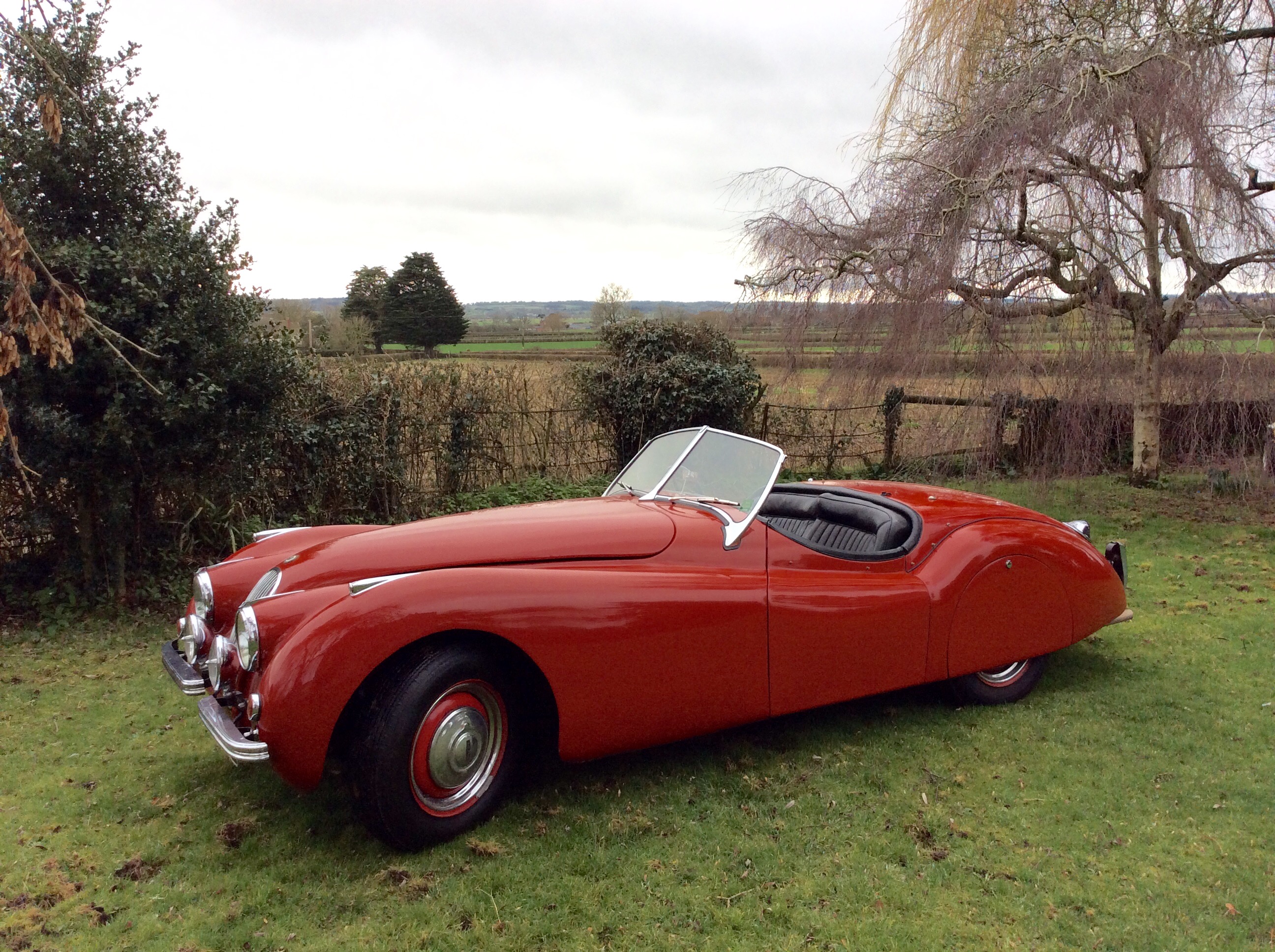 A 1950 Jaguar XK120 OTS, registration number PFF 481, chassis number 660126, engine number A 4835-7,