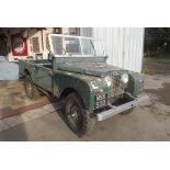 A 1954 Land Rover Series 1, registration number MSK 508, chassis number 47101075, green.