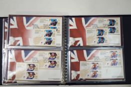 An album of 2012 Olympic and Paralympic First Day Covers of mint stamps,