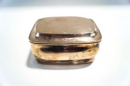 A Dutch metalware box, with stamped marks, of rectangular outline, 14.