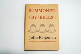 John Betjeman, Summoned by Bells, 1st edition, 1960,