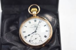 Thomas Russell & Son, Liverpool, a 9 carat gold hunter pocket watch, Chester 1922,